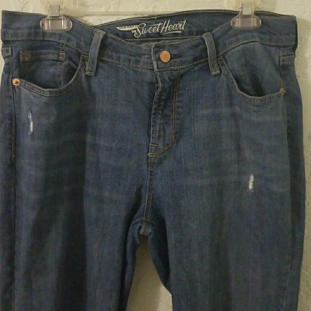 Old Navy Sweetheart Capri Sz 8 Denim Jeans